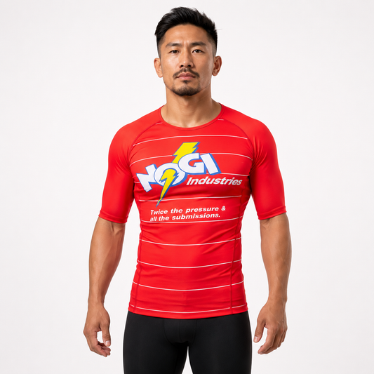 Energy Rash Guard Short Sleeve - RED