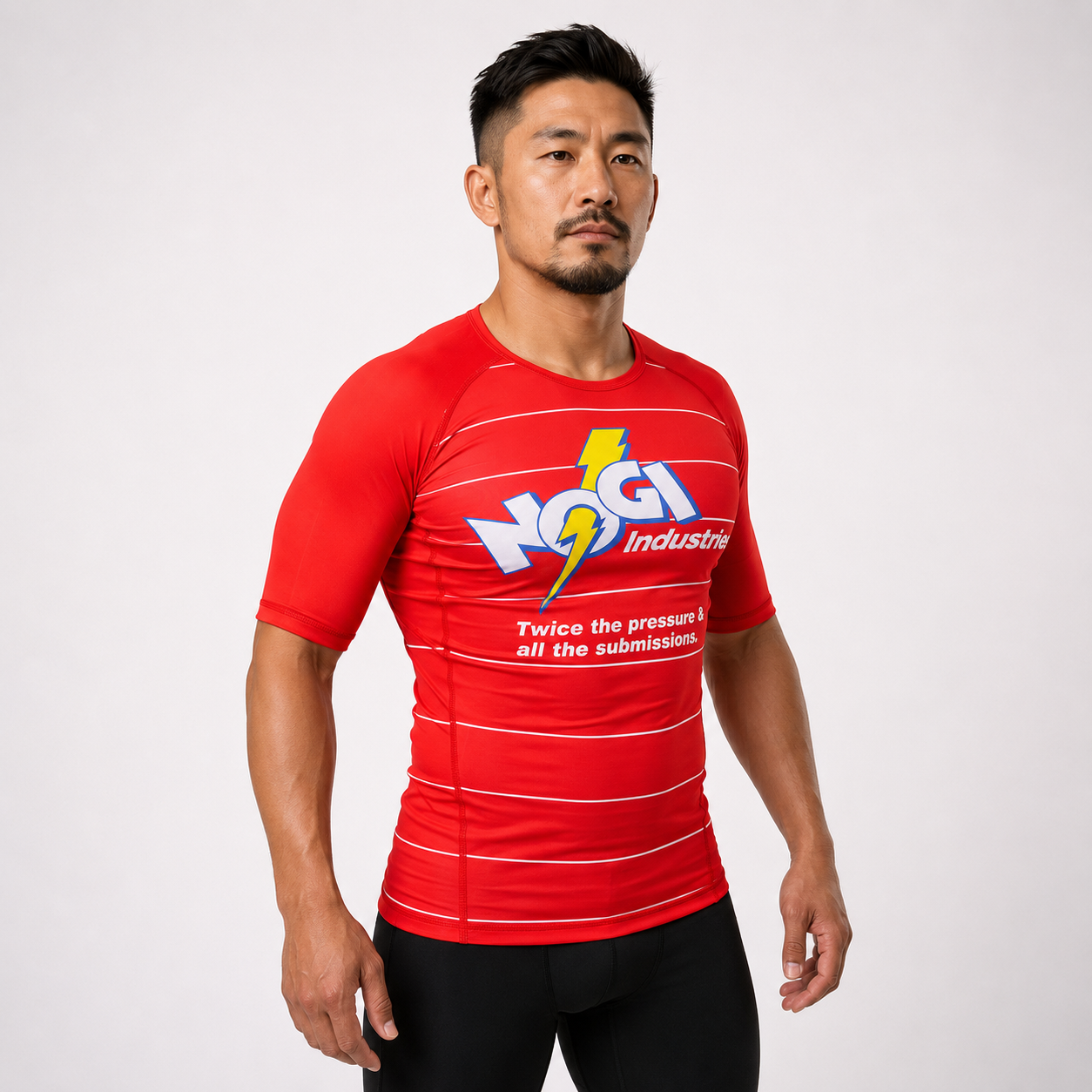 Energy Rash Guard Short Sleeve - RED