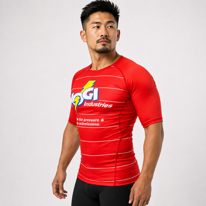 Energy Rash Guard Short Sleeve - RED