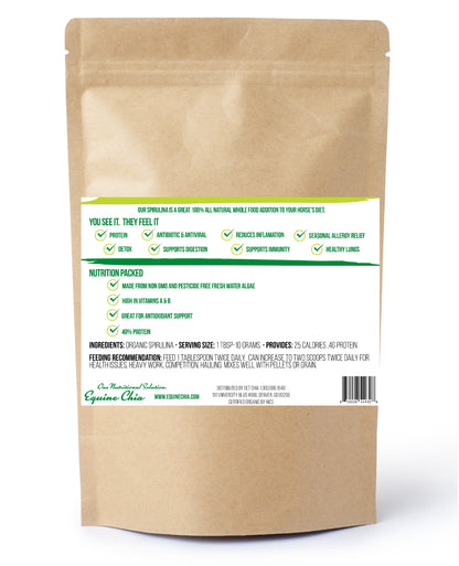 Equine Spirulina-Organic, Non GMO & Pesticide Free