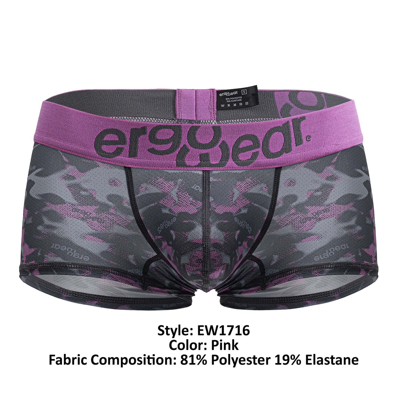 ErgoWear EW1716 MAX SE CAMO Trunks Color Pink