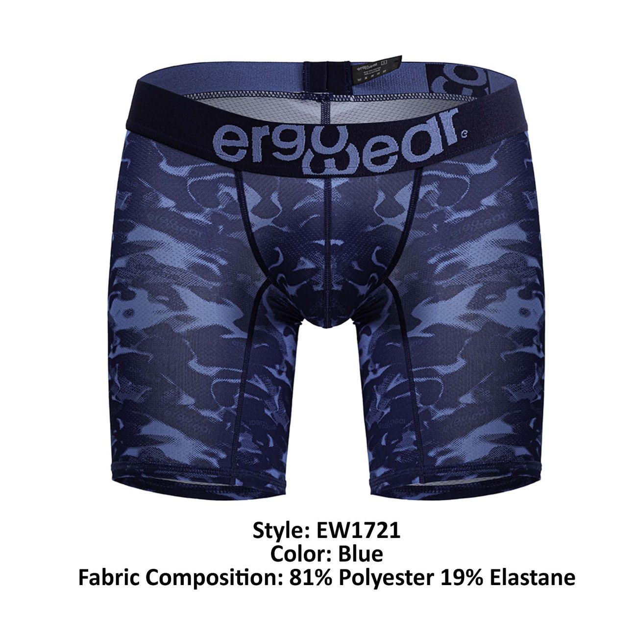 ErgoWear EW1721 MAX SE CAMO Boxer Briefs Color Blue