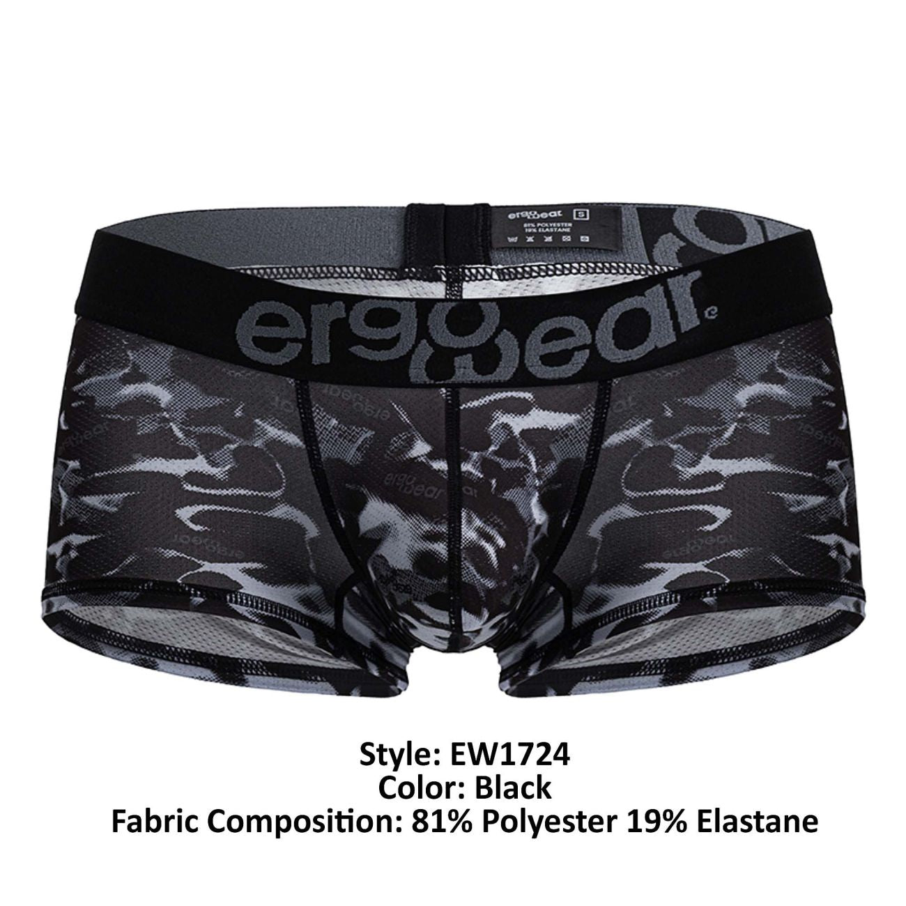 ErgoWear EW1724 MAX SE CAMO Trunks Color Black
