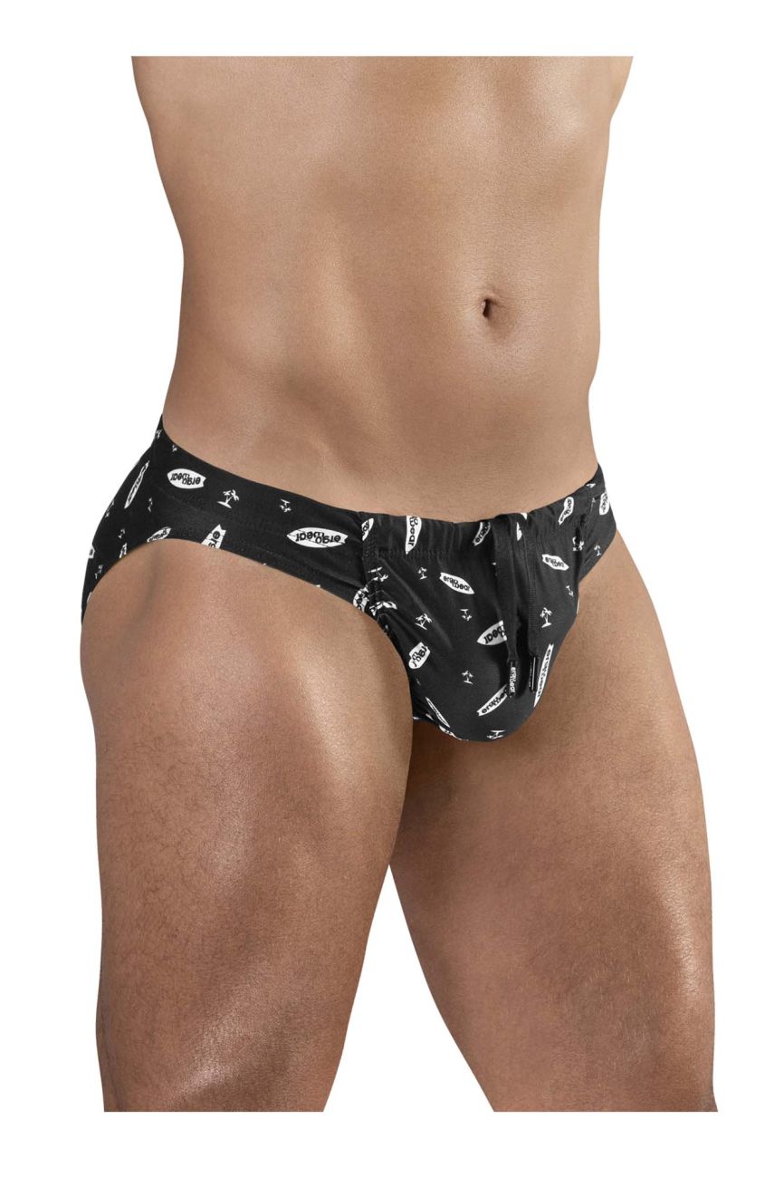 ErgoWear EW1763 FEEL SW Swim Briefs Color Black-White