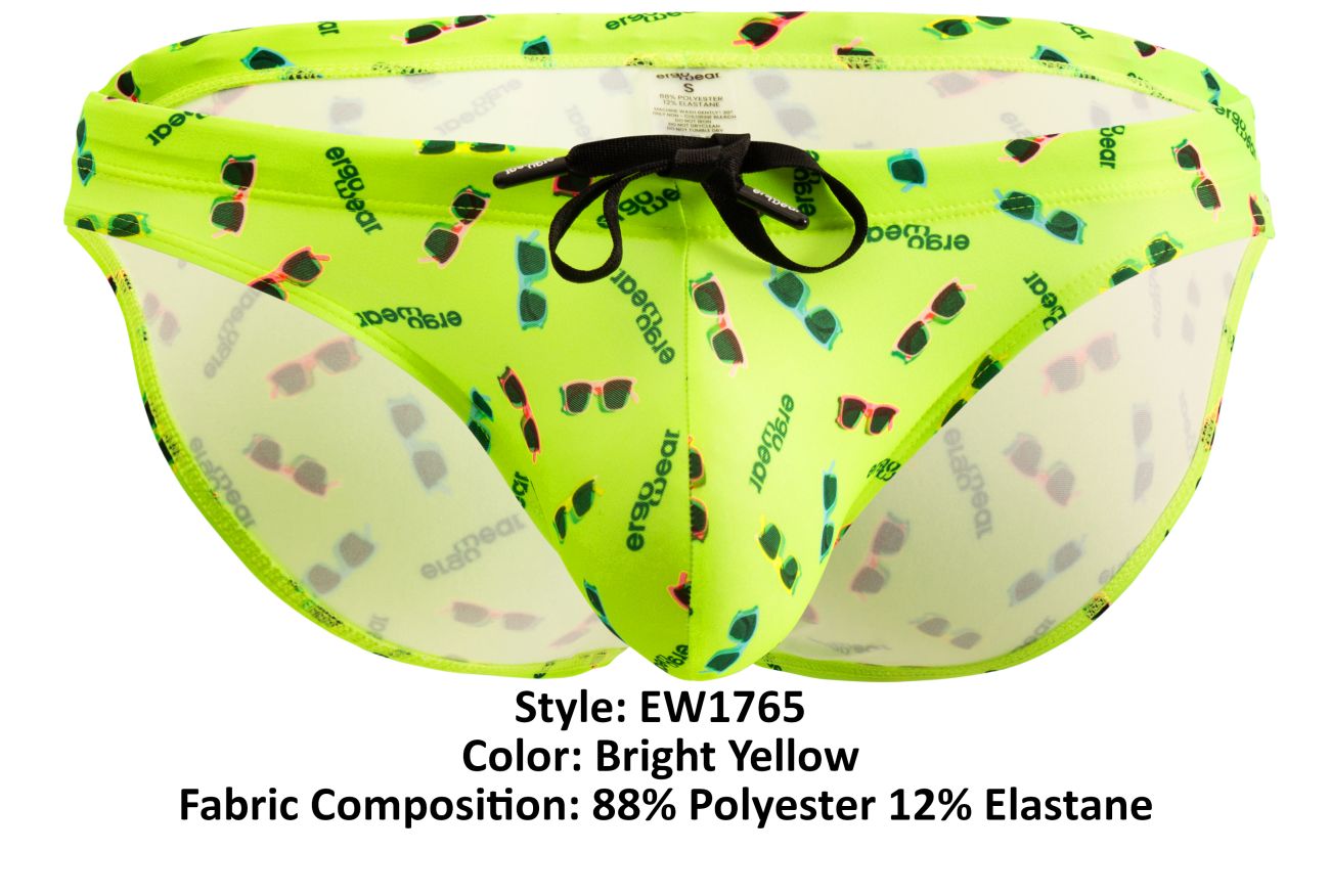 ErgoWear EW1765 X4D SW Swim Briefs Color Bright Yellow