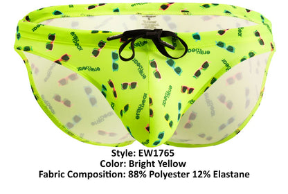 ErgoWear EW1765 X4D SW Swim Briefs Color Bright Yellow