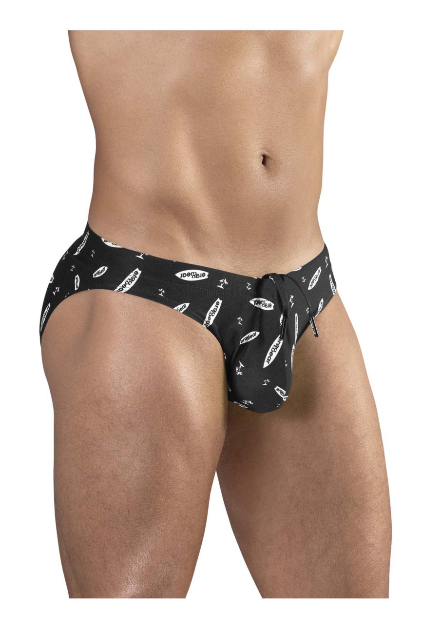 ErgoWear EW1766 X4D SW Swim Briefs Color Black-White