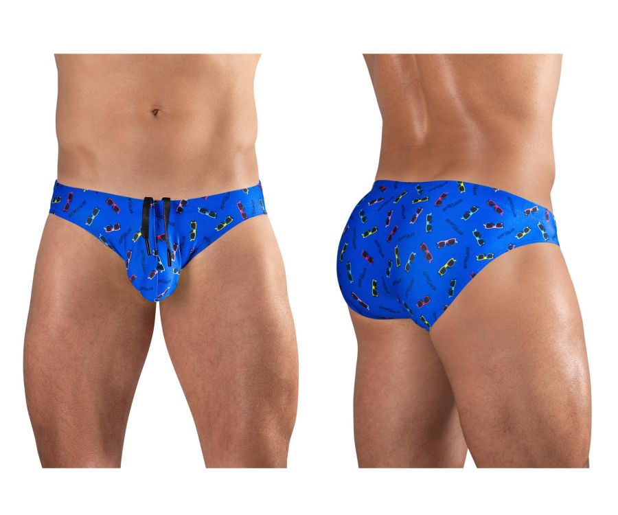 ErgoWear EW1767 X4D SW Swim Briefs Color Blue-Sunglasses