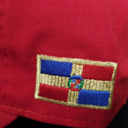 Escudo Republica Dominicana - Dominican Red / Metallic Gold Shield Dad Hat