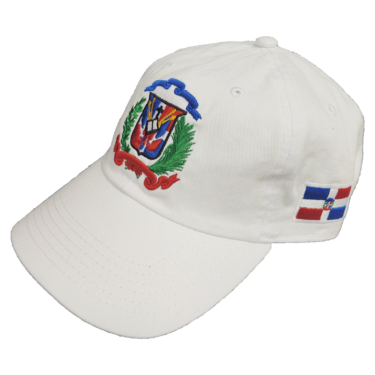 Escudo Republica Dominicana - Dominican Shield White / Full Color Dad Hat