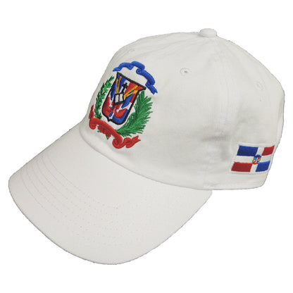 Escudo Republica Dominicana - Dominican Shield White / Full Color Dad Hat