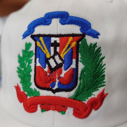 Escudo Republica Dominicana - Dominican Shield White / Full Color Dad Hat
