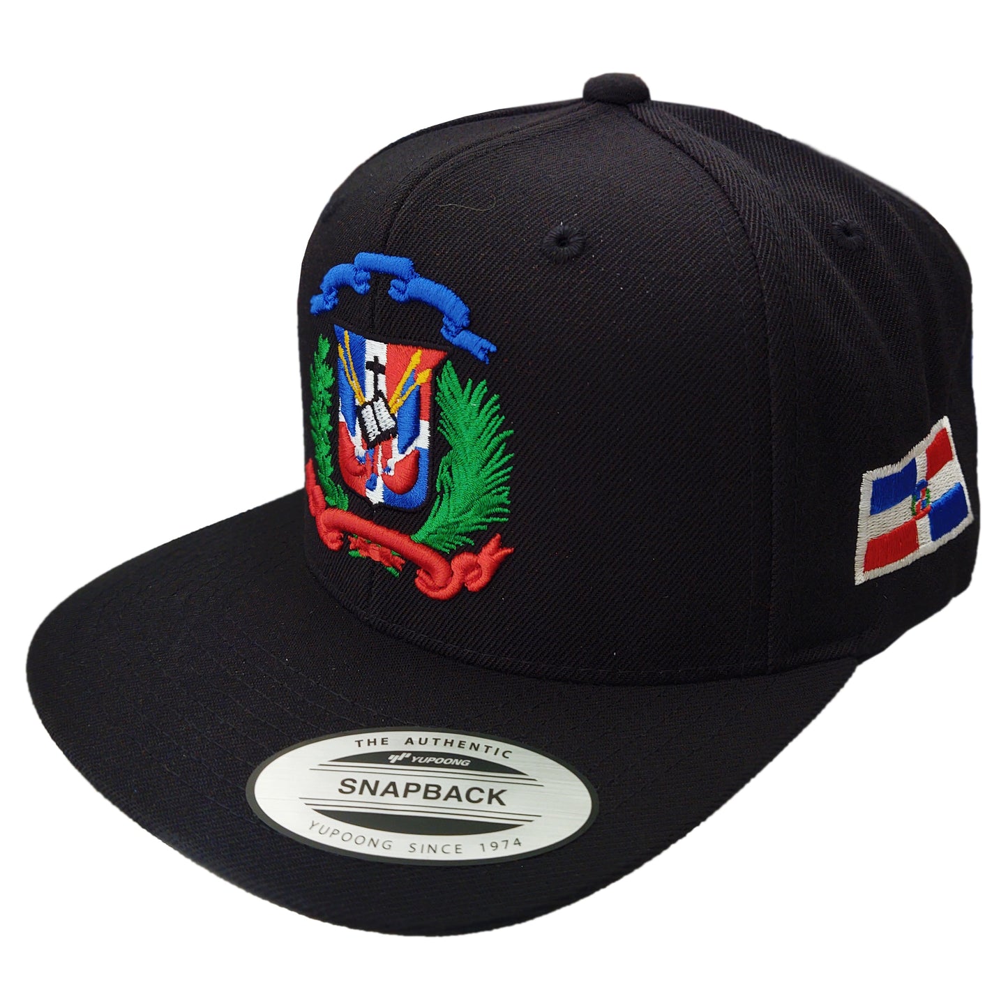 Escudo Republica Dominicana - Dominican Snapback Black - Full Color Hat