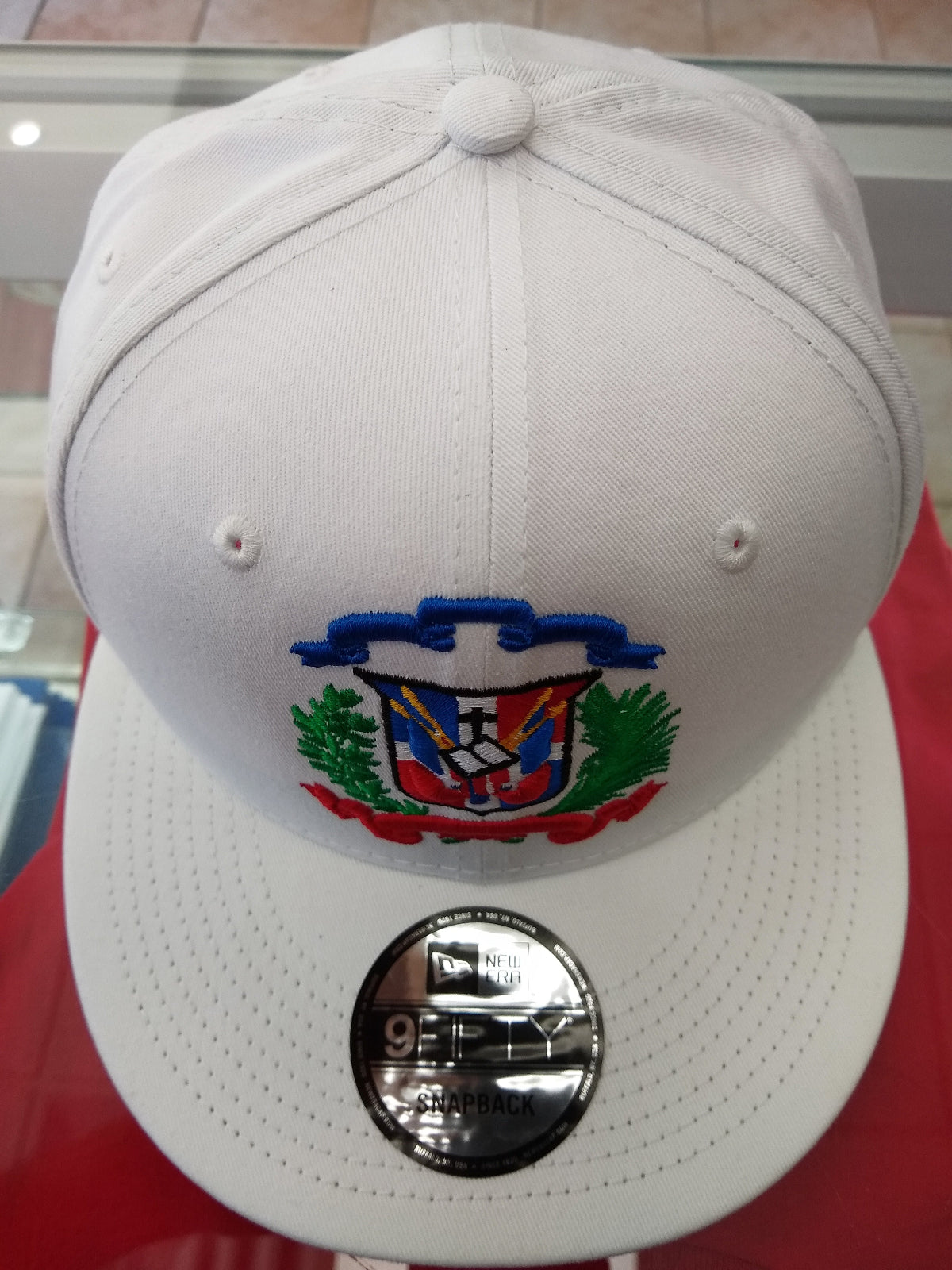 Escudo Republica Dominicana - Dominican Snapback White - Full Color Hat
