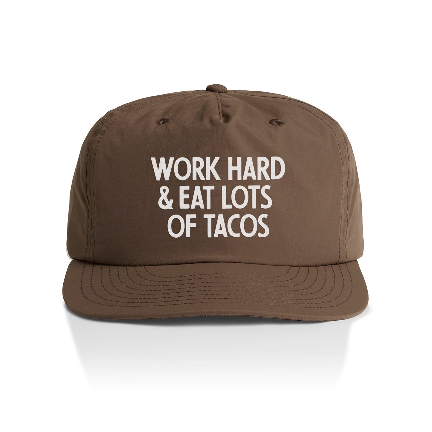 Work Hard & Eat Tacos Nylon Snapback