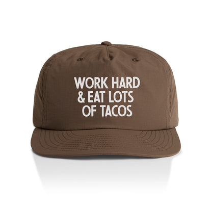 Work Hard & Eat Tacos Nylon Snapback