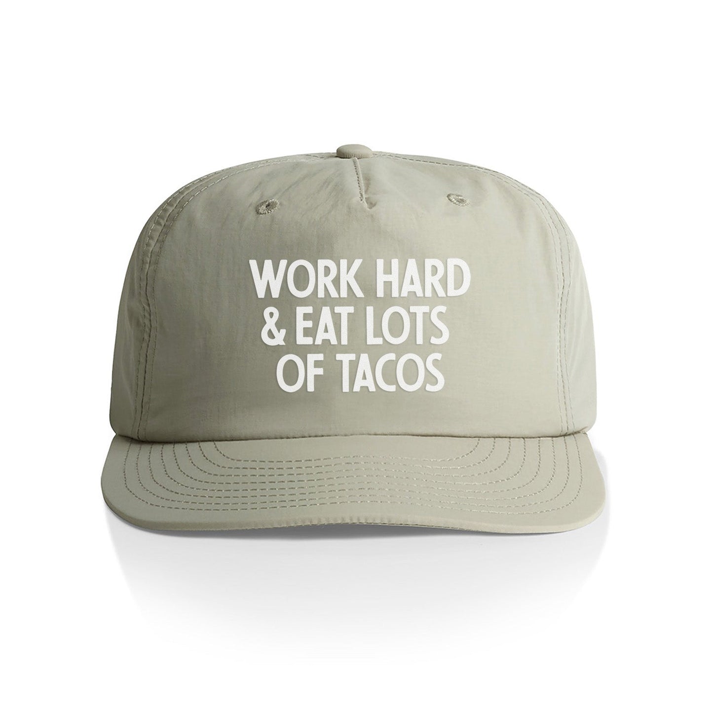 Work Hard & Eat Tacos Nylon Snapback