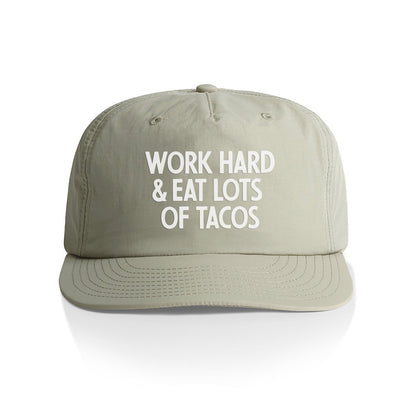 Work Hard & Eat Tacos Nylon Snapback