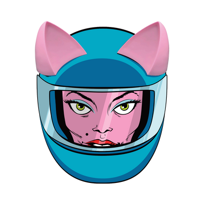 MagNeatOhz: Cat Ears for Helmet Pink