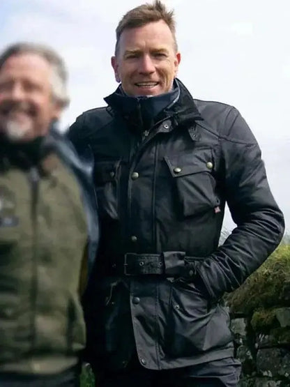 Ewan McGregor Long Way Home S01 Black Jacket