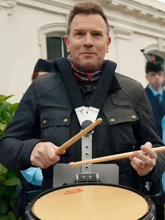 Ewan McGregor Long Way Home S01 Black Jacket
