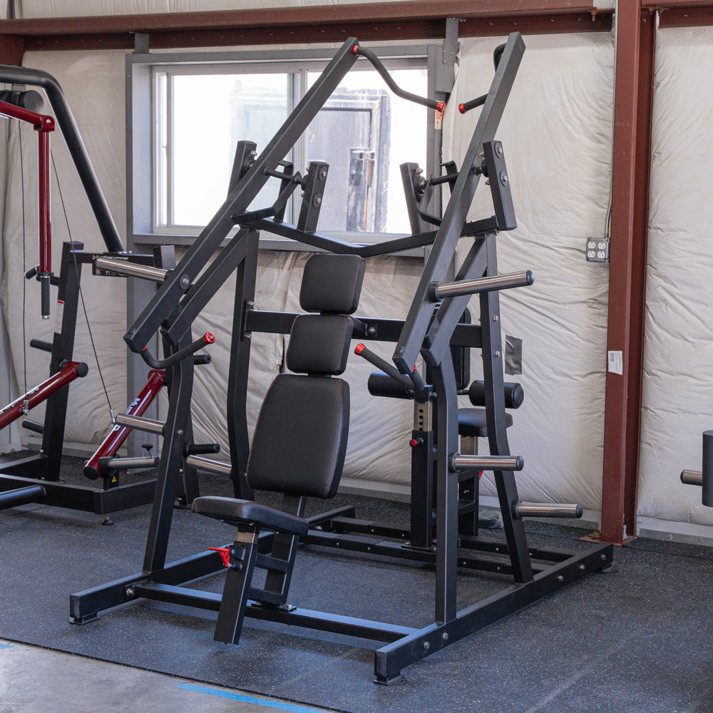 Excel Iso-Lateral Chest/Back Combo - Muscle D Fitness - Plate Loaded - Gas Shock Assisted Seat Adjustment