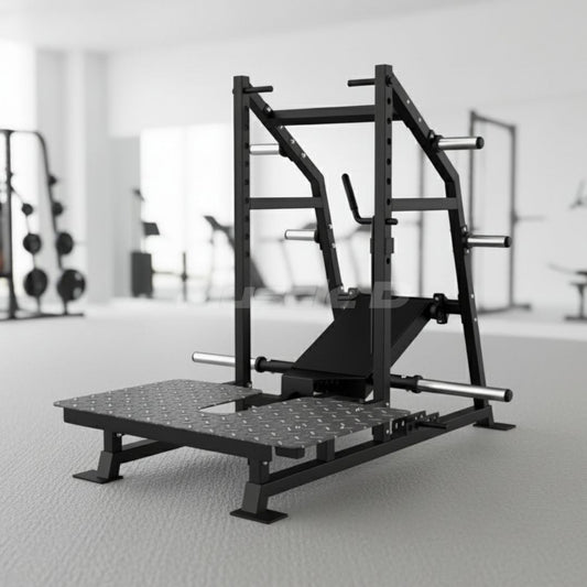 Excel Belt Squat - Muscle D Fitness - Plate Loaded Belt Squat w/ Plate Storage