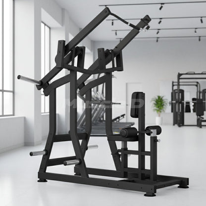 Excel Iso-Lateral Front Lat Pulldown - Muscle D Fitness - Plate Load Lat Machine - Gas Shock Assisted Seat Adjustment