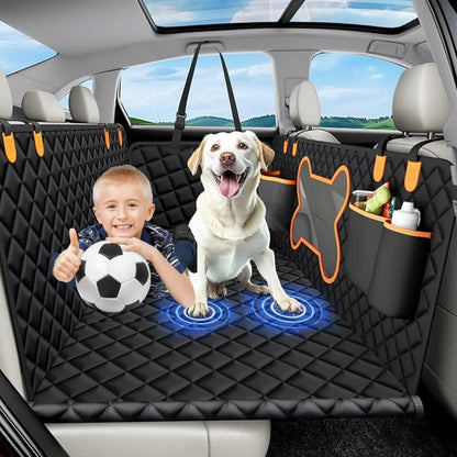 The Miracle Brands – Heavy-Duty Dog Car Seat Cover, 400 lbs Support, Waterproof Hard Bottom