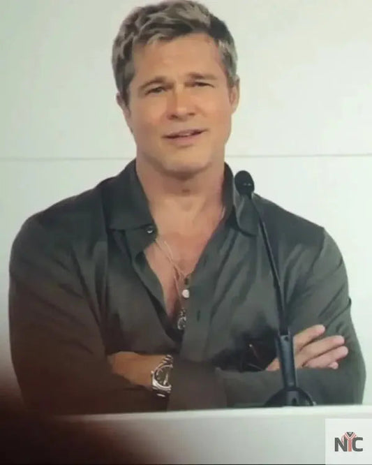 F1 The Movie Brad Pitt Silk Shirt