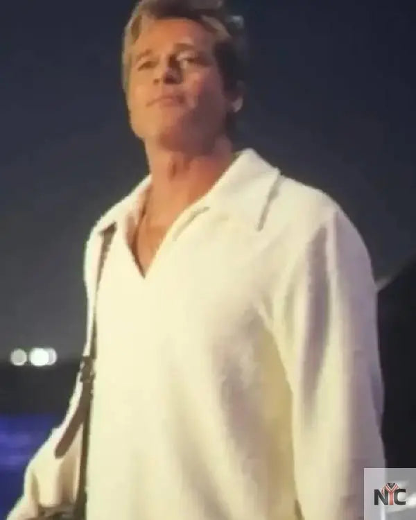 F1 The Movie Brad Pitt White Sweatshirt