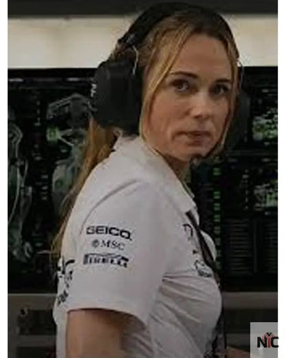 F1 The Movie Kerry Condon White Polo Shirt