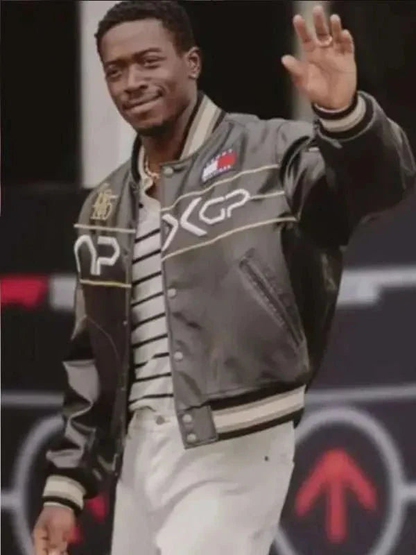 F1 Movie Damson Idris APXGP Varsity Jacket