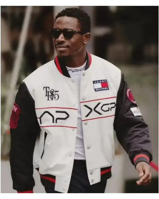 F1 Movie Damson Idris x APXGP Racing Varsity Jacket