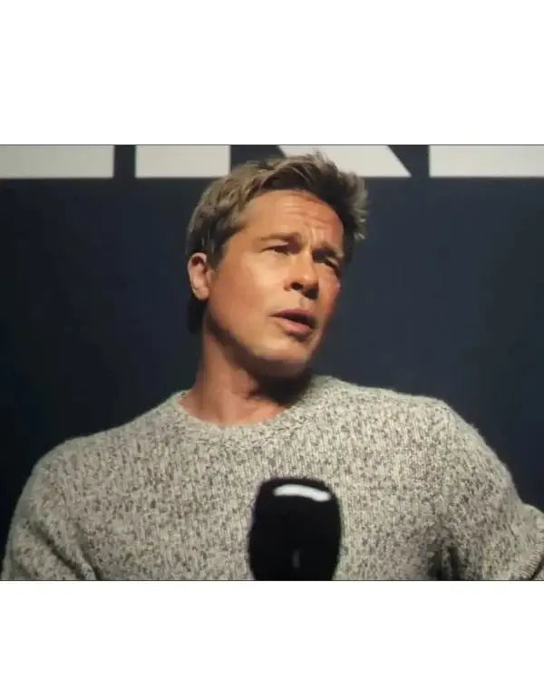 F1 The Movie Brad Pitt Knitted Sweatshirt