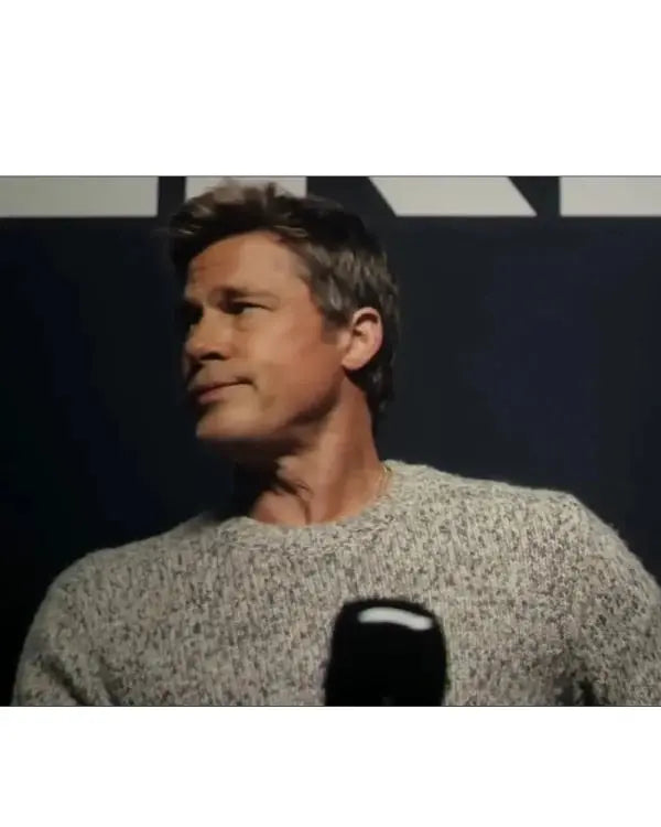 F1 The Movie Brad Pitt Knitted Sweatshirt