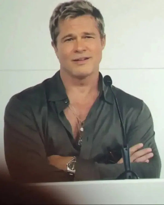 F1 The Movie Brad Pitt Silk Shirt