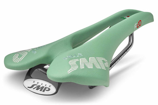 Selle SMP F20 Bicycle Saddle with Steel Rail (Celeste Green)