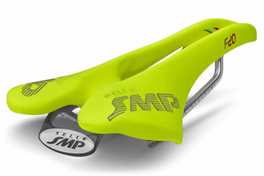 Selle SMP F20 Bicycle Saddle with Steel Rail (Fluro Yellow)