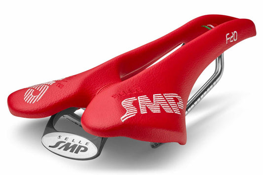 Selle SMP F20 Bicycle Saddle with Steel Rail (Red)
