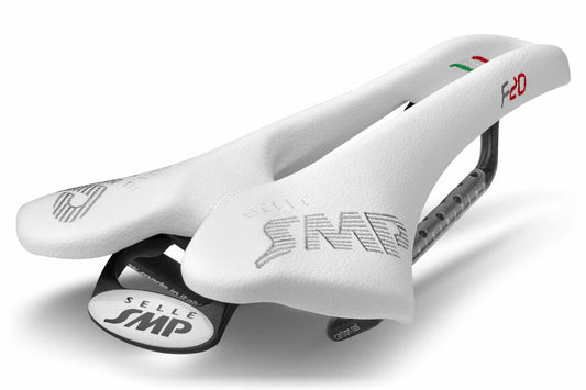 Selle SMP F20 Bicycle Saddle with Steel Rail (White)