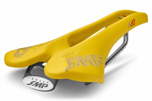 Selle SMP F20 Bicycle Saddle with Steel Rail (Yellow)