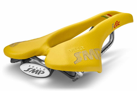 Selle SMP F20C Bicycle Saddle with Steel Rail (Yellow)