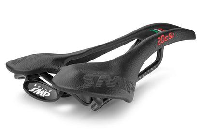 Selle SMP F20C s.i. Bicycle Saddle with Steel Rails (Black)