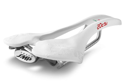 Selle SMP F20C s.i. Bicycle Saddle with Carbon Rails (White)