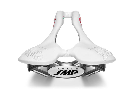 Selle SMP F20C s.i. Bicycle Saddle with Carbon Rails (White)