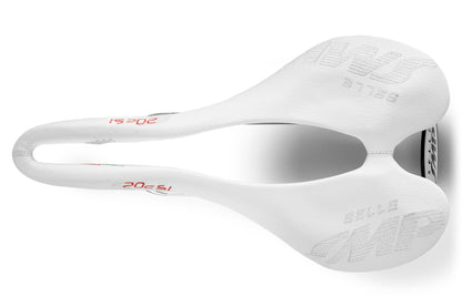 Selle SMP F20C s.i. Bicycle Saddle with Steel Rails (White)