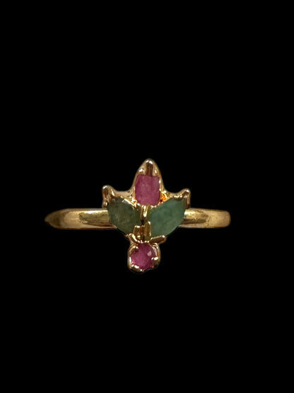 Hyderabadi ruby emerald   ring ( READY TO SHIP )