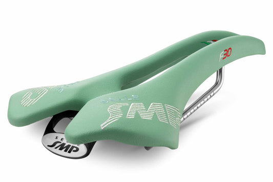 Selle SMP F30 Saddle with Steel Rails (Celeste)