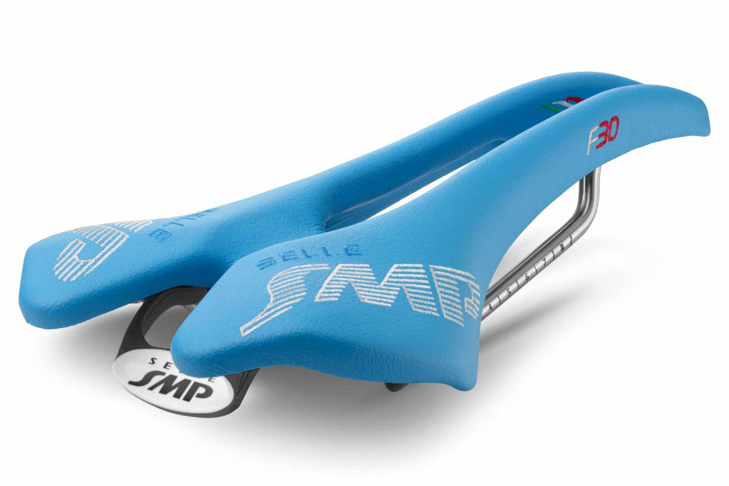 Selle SMP F30 Saddle with Steel Rails (Light Blue)